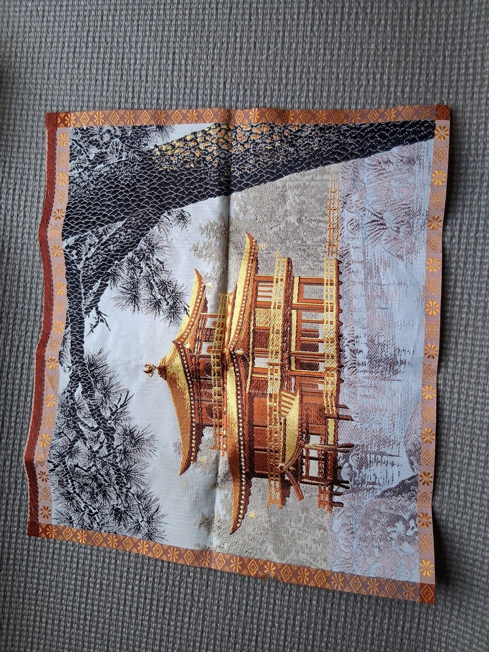 Asian Temple Illustration Art - Decorative Wall Accent